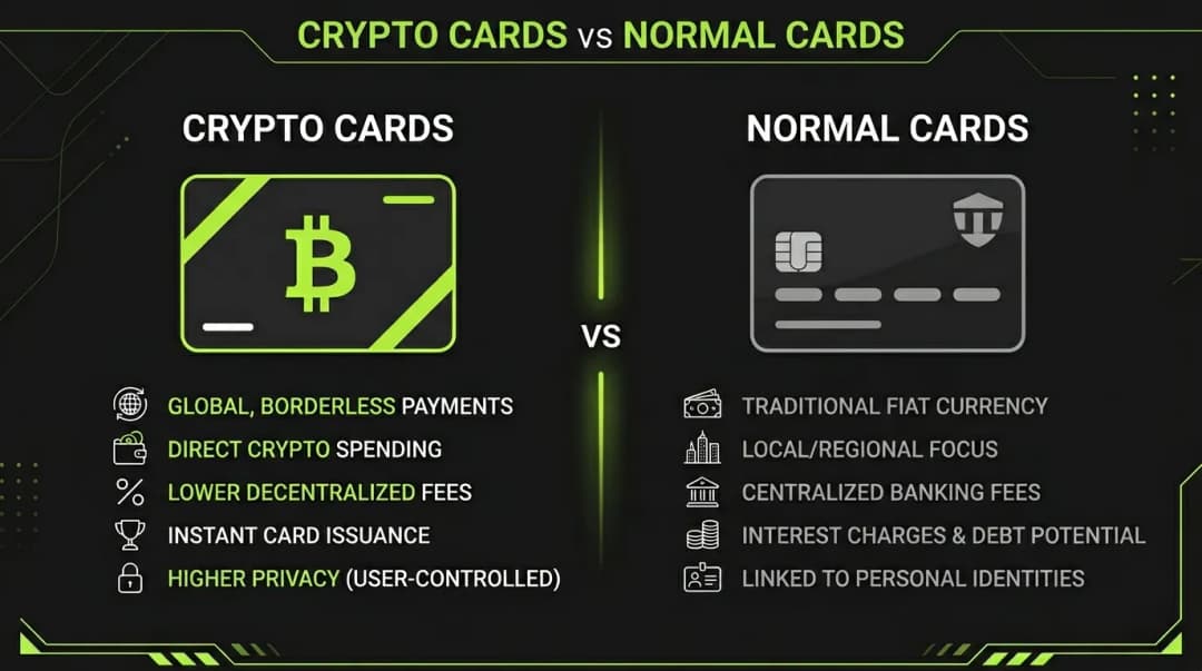 Crypto Cards vs Normal Cards