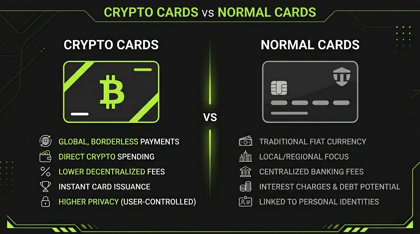 Crypto Cards vs Normal Cards